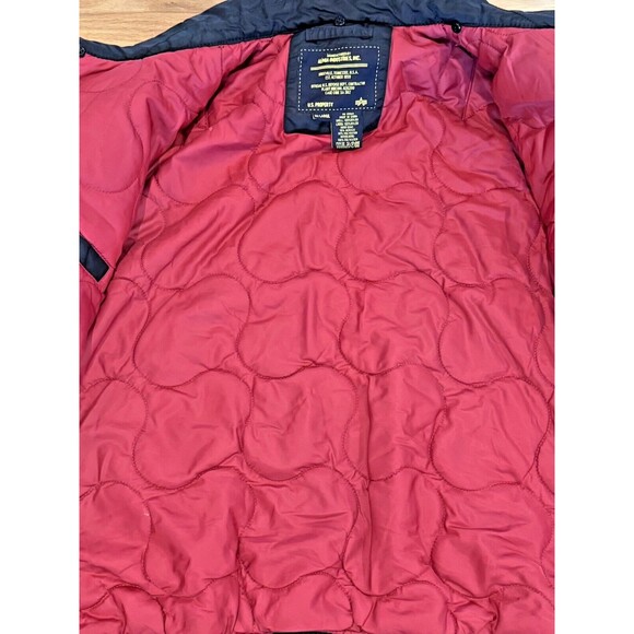 ALPHA INDUSTRIES Bomber B-15 Flight Jacket Fart-Pac Eagles Vintage Coat Sz 2XL - Picture 8 of 9